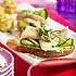 Crostini met paling en courgette