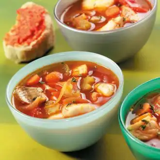 Mediterrane vissoep met rouille