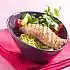 Oosterse zalmfilet van de grill met noedels