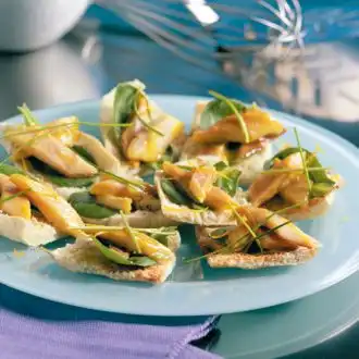 Pitapuntjes met gerookte paling
