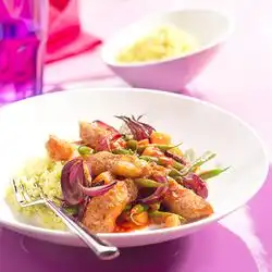Tip: Roergebakken pangasiusfilet met sperziebonen