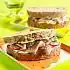 Sandwich met haring en radijs