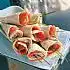Tortilla met gerookte zalm of gerookte forel