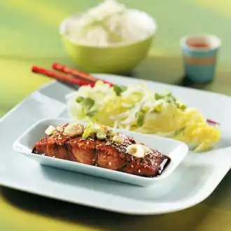 Zalmfilet in teriyakisaus
