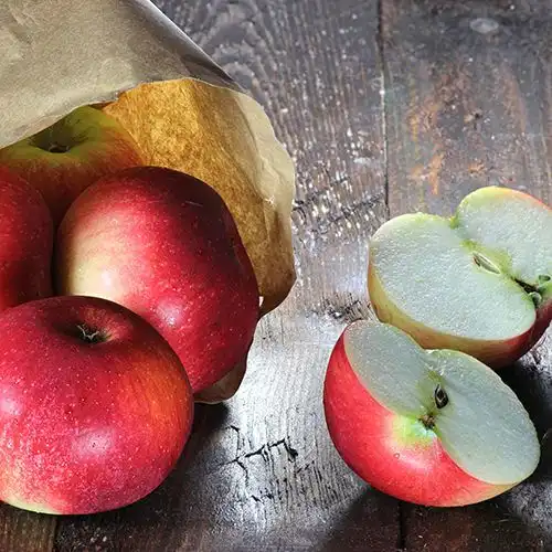 Appelgratin met ijs