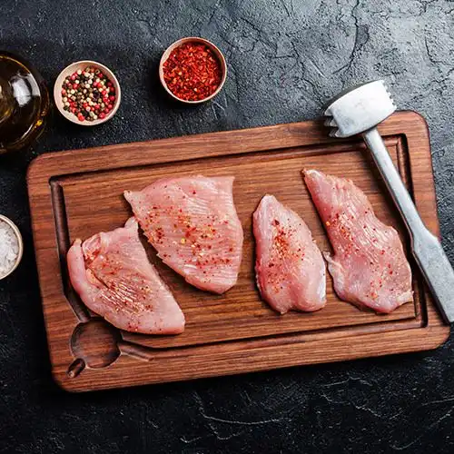 Kalkoenschnitzel met koriander