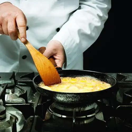 Omeletbuideltjes met ham en mierikswortel