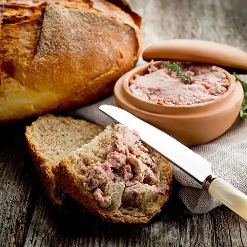 Paté met abrikozensaus