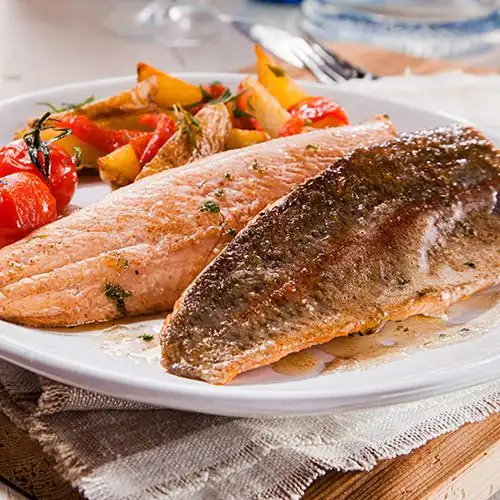 Zalmforel met kappertjessaus