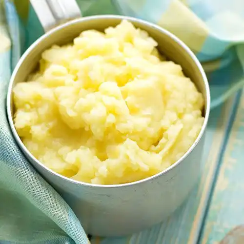 Aardappelpuree met knoflook
