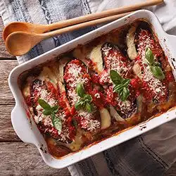 Tip: Aubergine met tomaat uit de oven