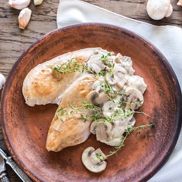 Kip met champignons uit de oven - recept - okoko recepten