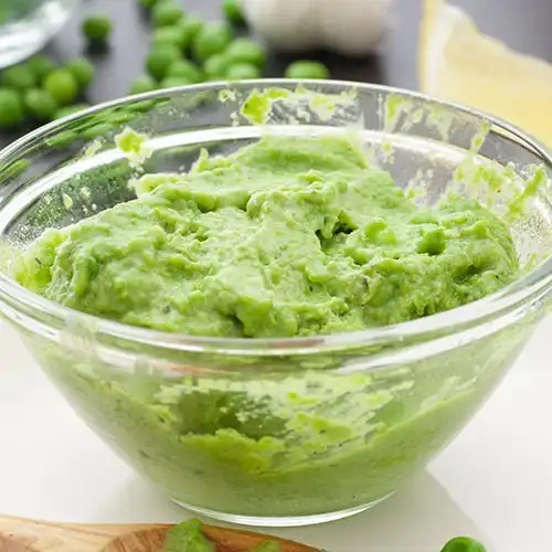 Romige doperwtenpuree