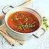 Runderbouillon met paddenstoelen en paprika