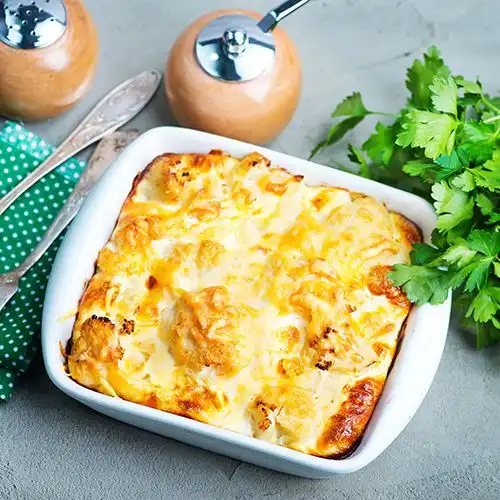 Vegetarische lasagne van knolselderij