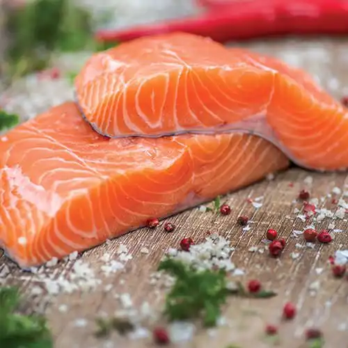 Zalm in zoutkorst